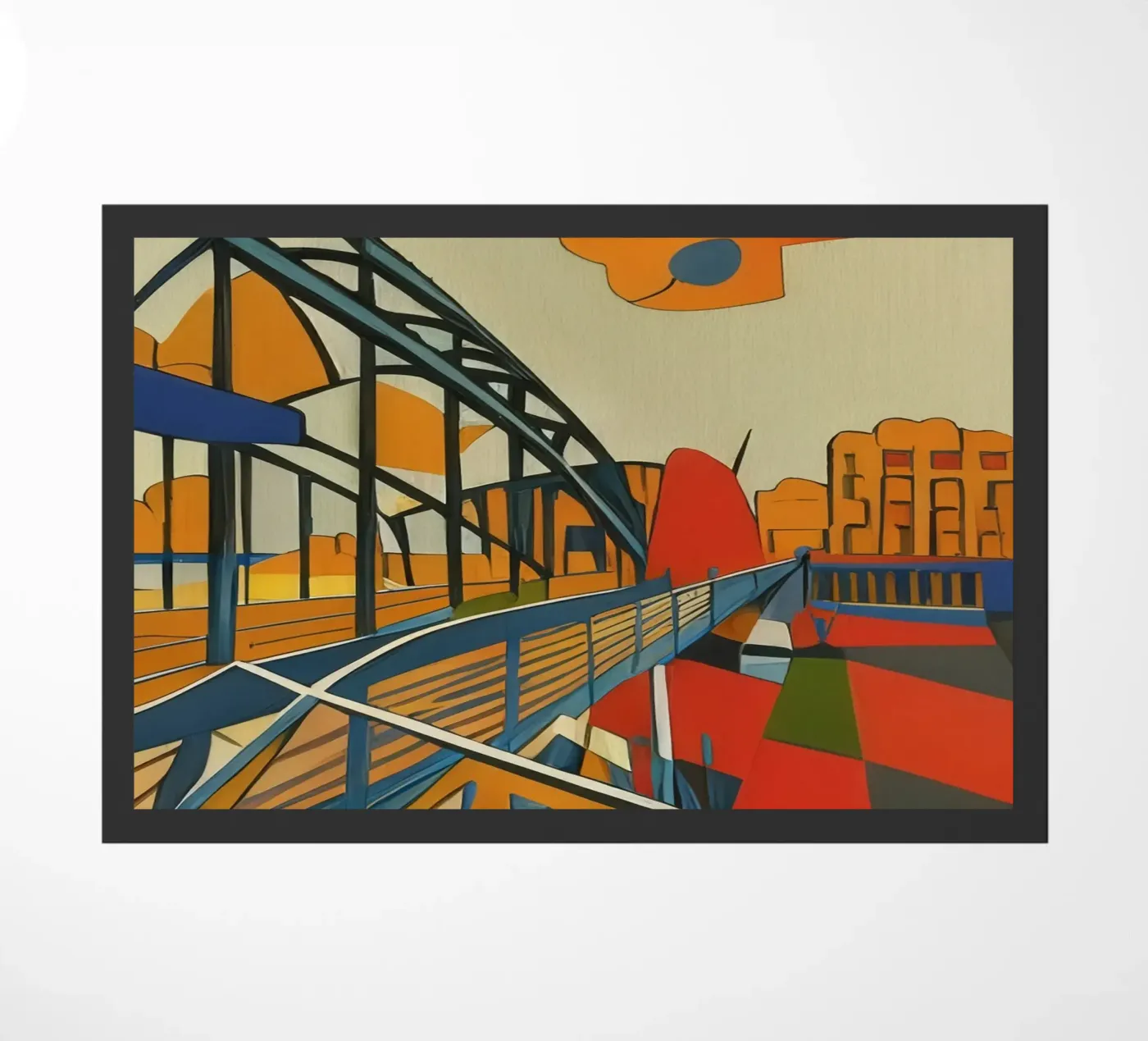 Sightseeing_Excursion_Munich_1 doormat by Abstract Art by LK