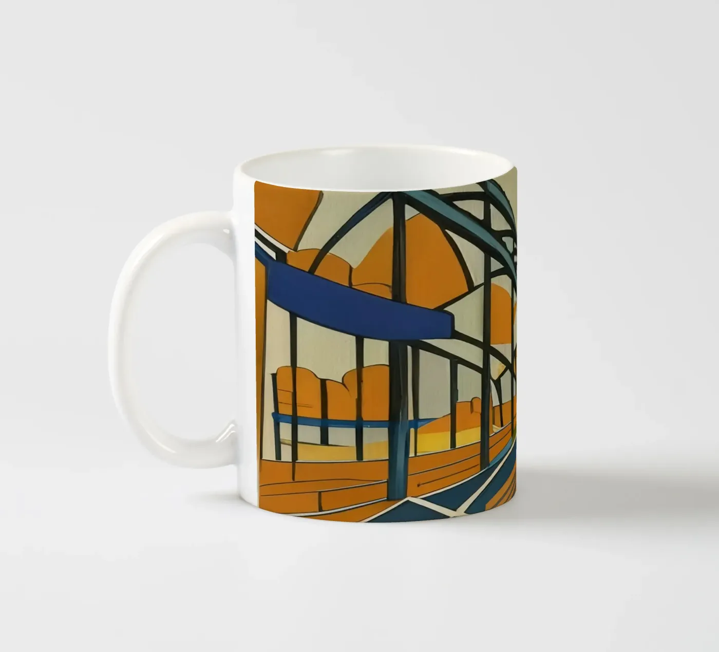 Sightseeing_Excursion_Munich_1 ceramic mug by Abstract Art by LK