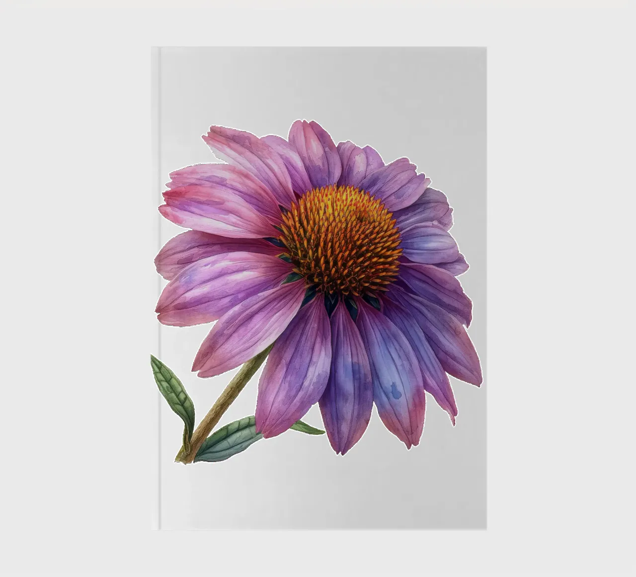 Coneflower 3 notebook by Bold Blooms