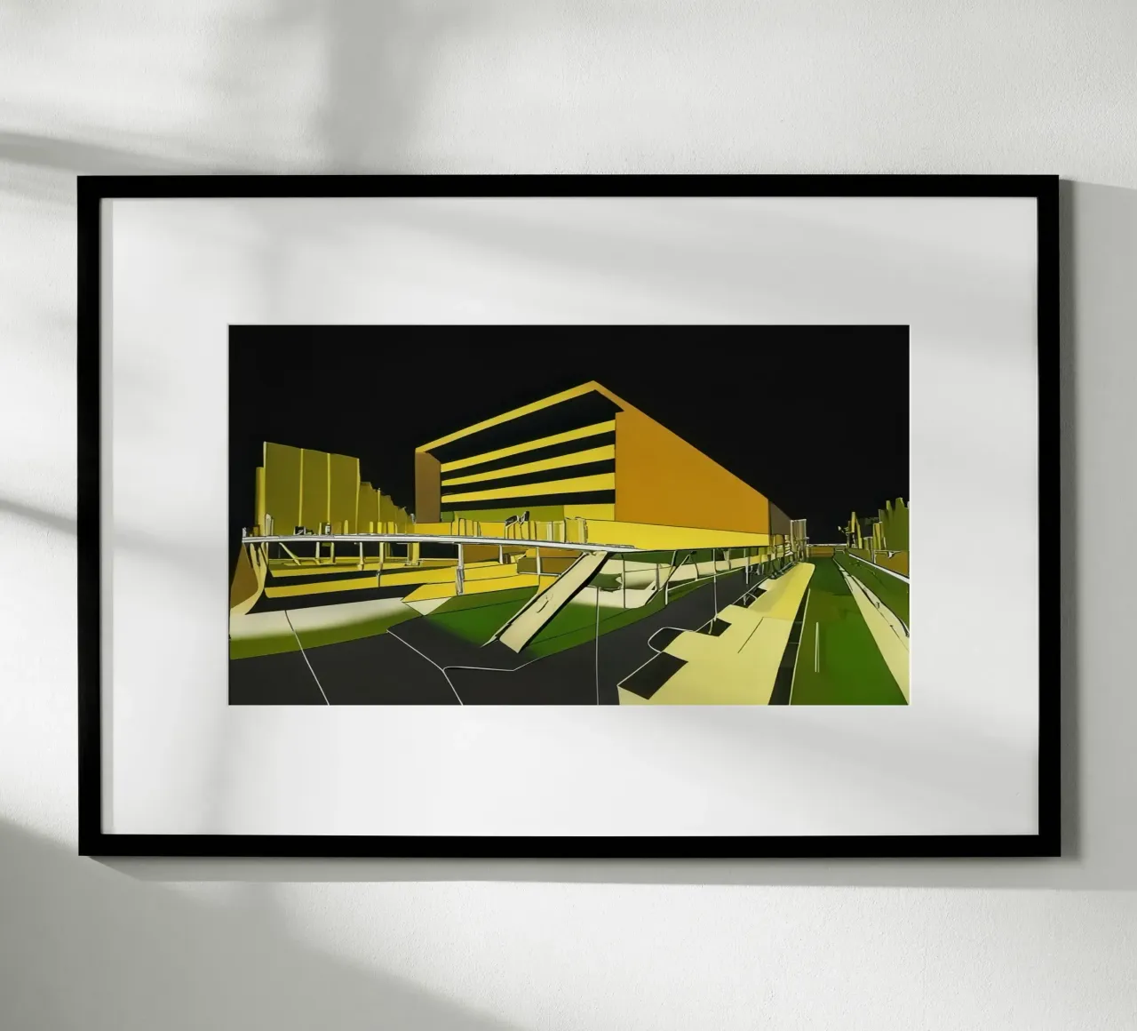 Escursione_turistica_di_Monaco_2 poster con telaio in legno da Abstract Art by LK