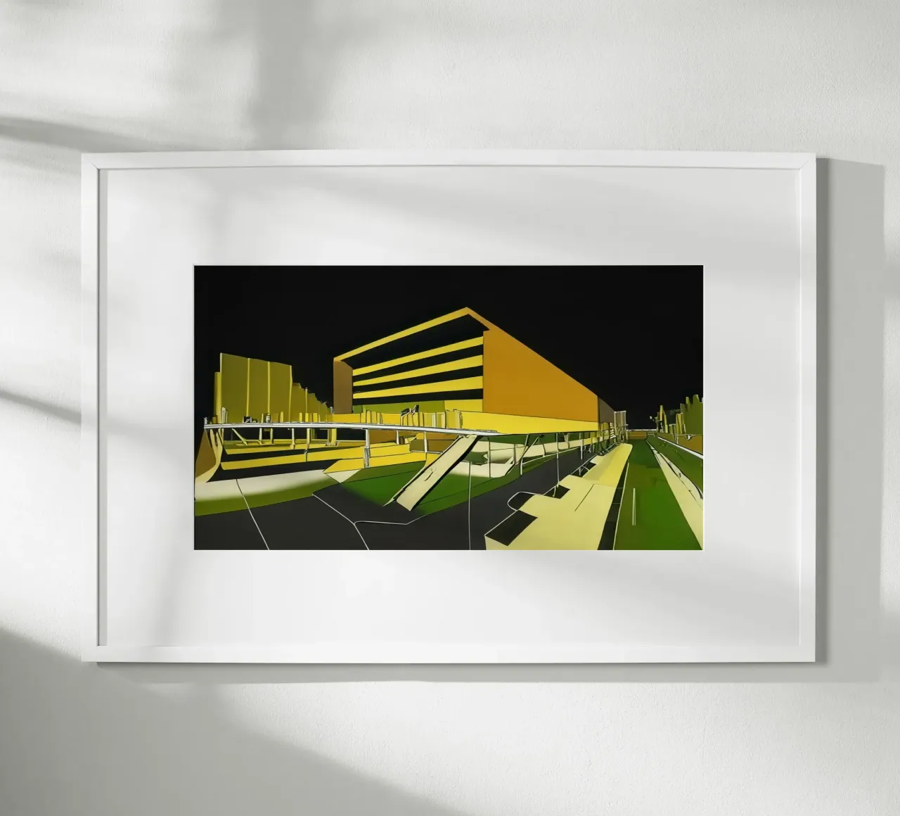 Escursione_turistica_di_Monaco_2 poster con telaio in legno da Abstract Art by LK