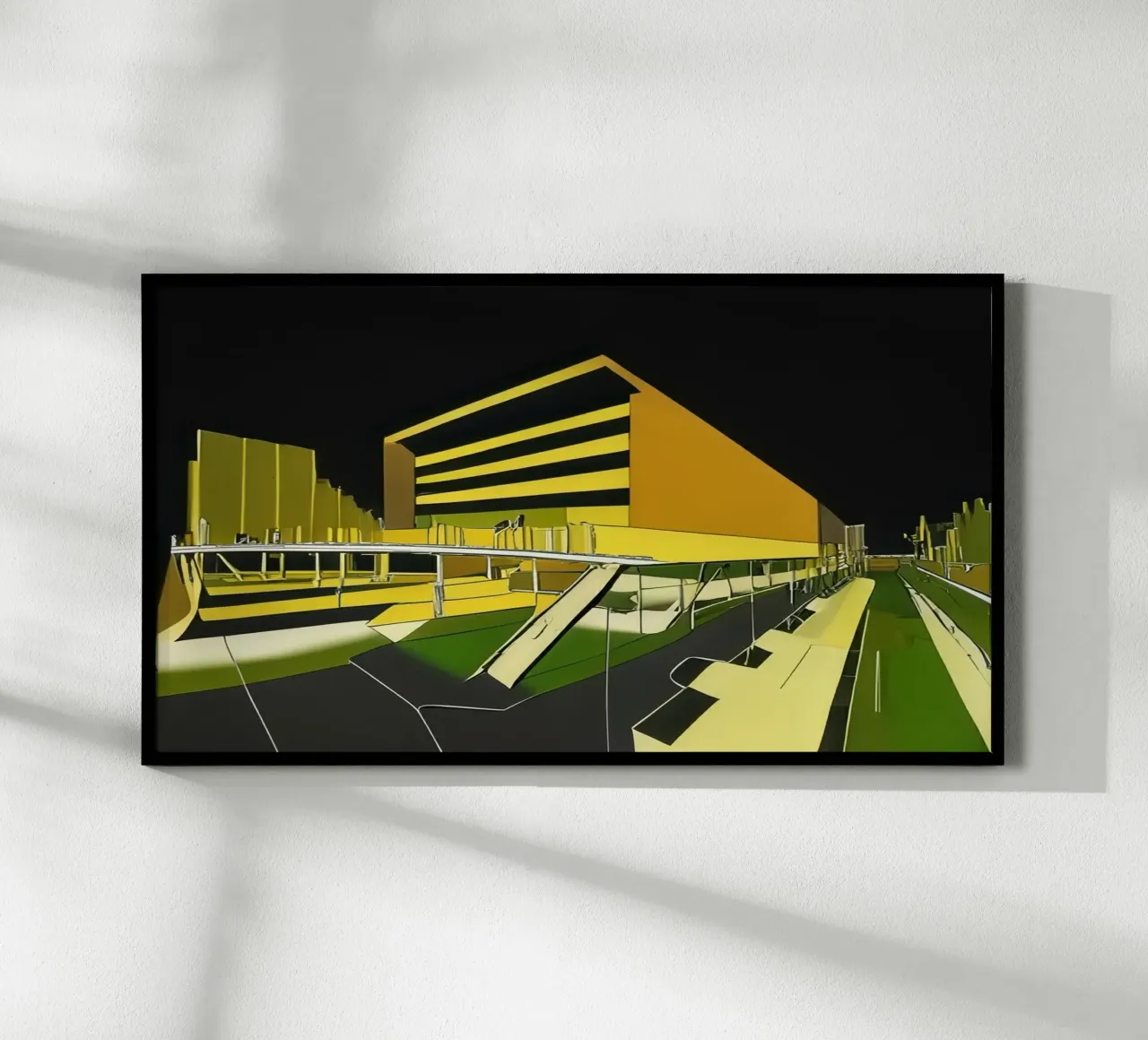 Escursione_turistica_di_Monaco_2 poster con telaio in legno da Abstract Art by LK