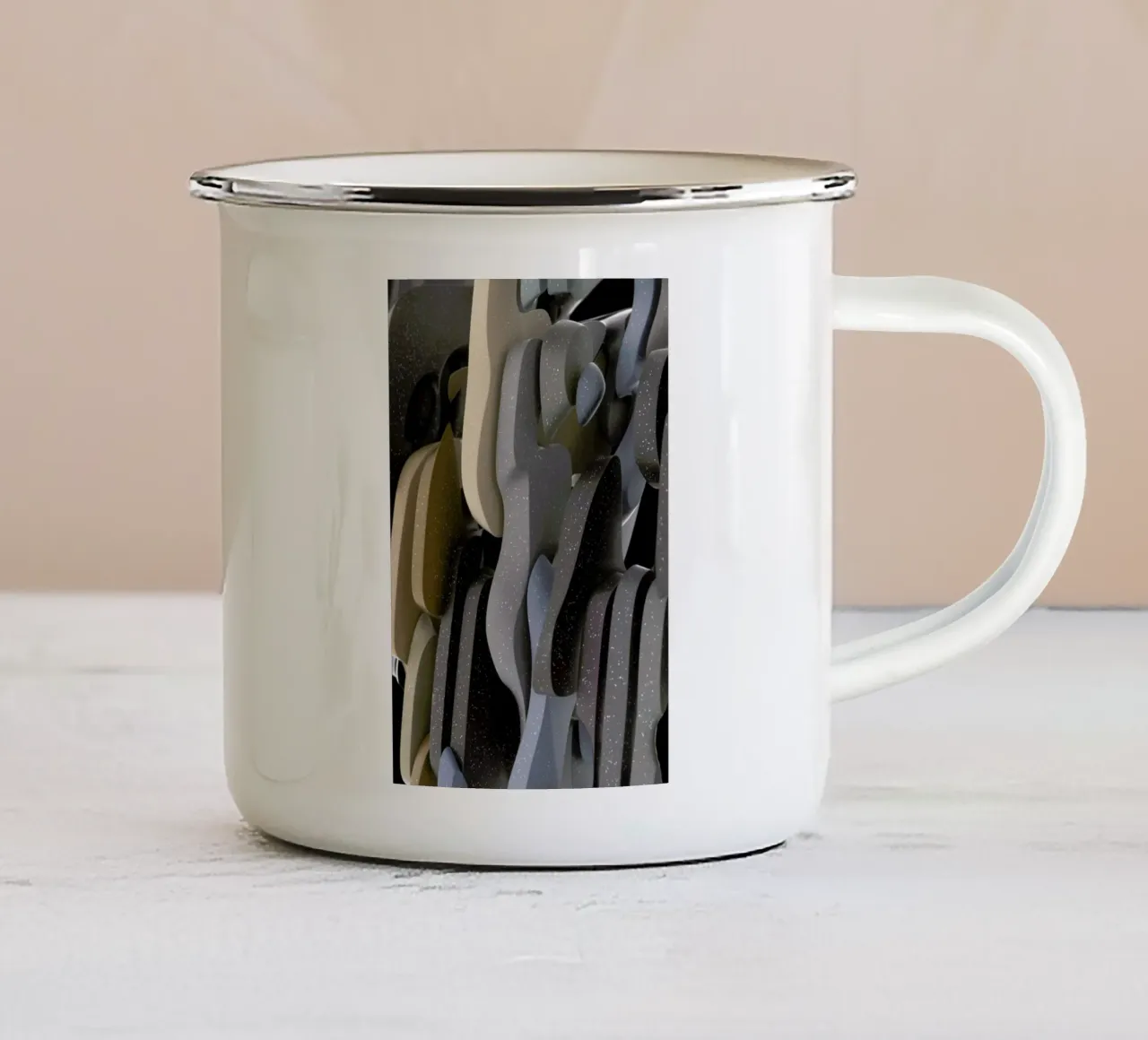 Adeline tazza in smalto da Danny Ivan