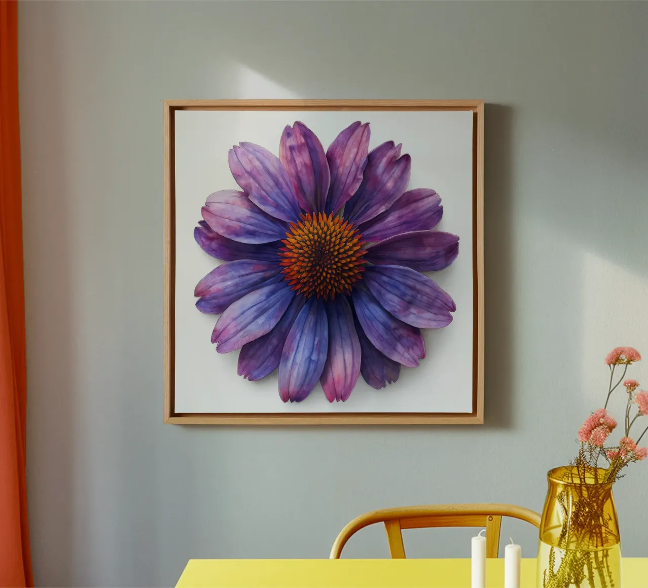 Fiore di conifera 4 tela con Cornice a cassetta da Bold Blooms