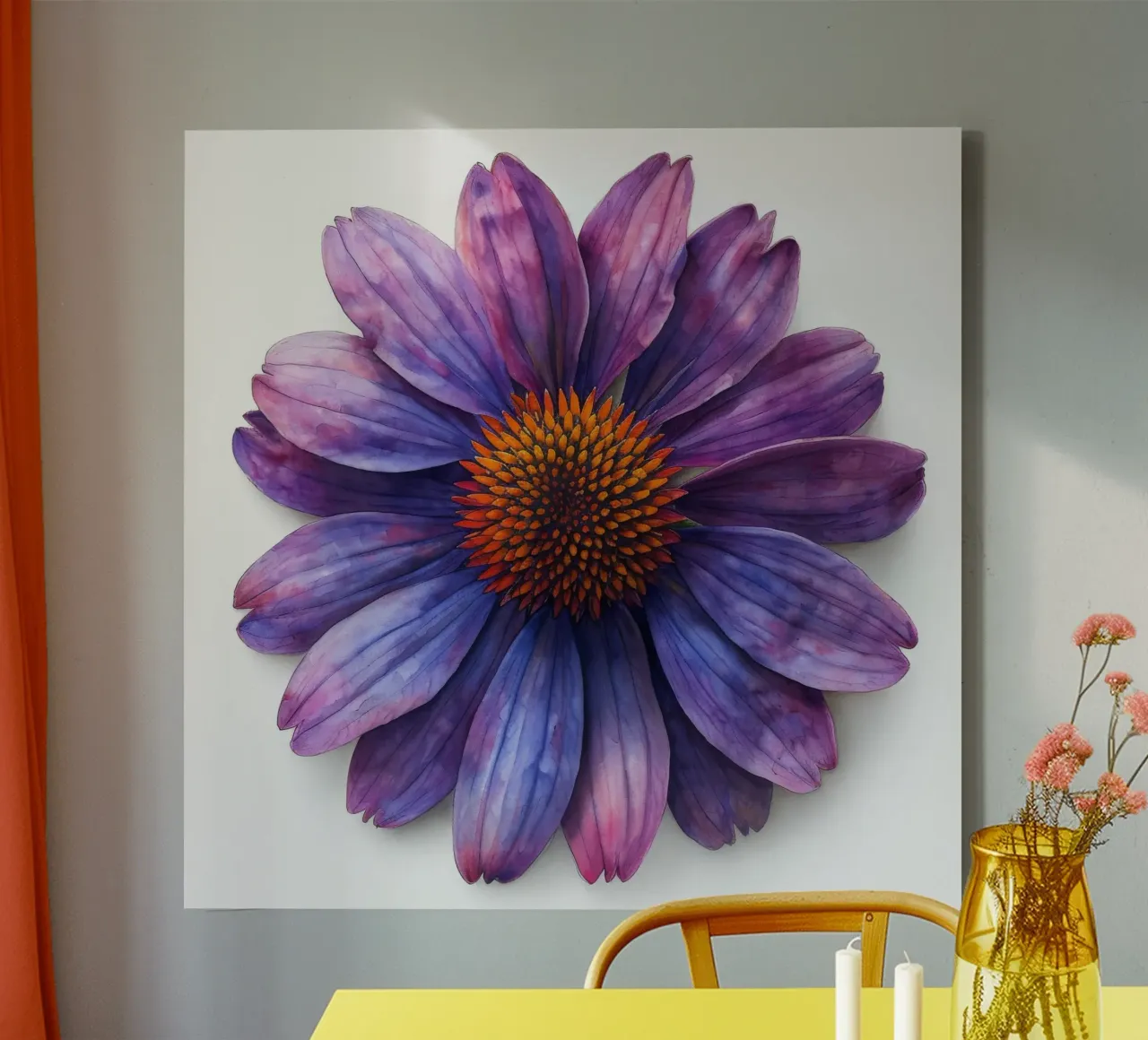 Fiore di conifera 4 tela con Cornice a cassetta da Bold Blooms