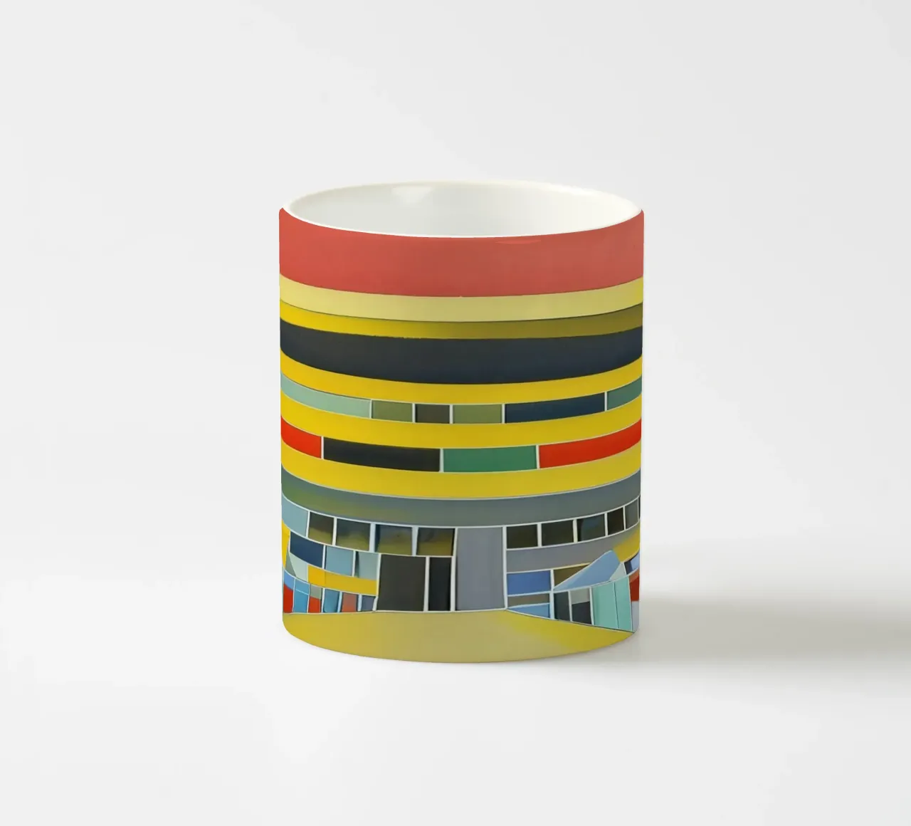 Escursione_di_visita_a_Monaco_3 tazza in ceramica da Abstract Art by LK