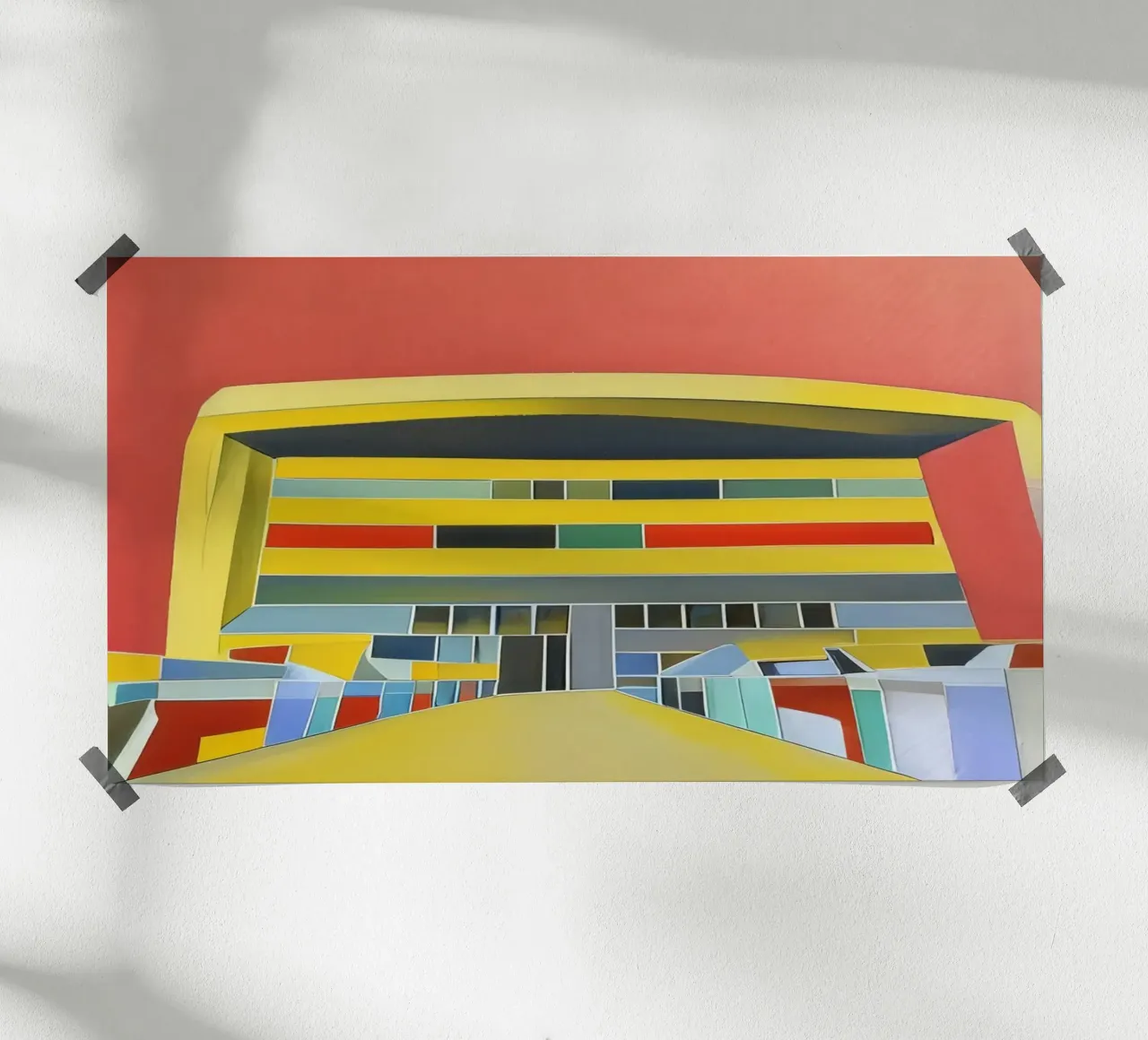 Escursione_di_visita_a_Monaco_3 poster con telaio in alluminio da Abstract Art by LK