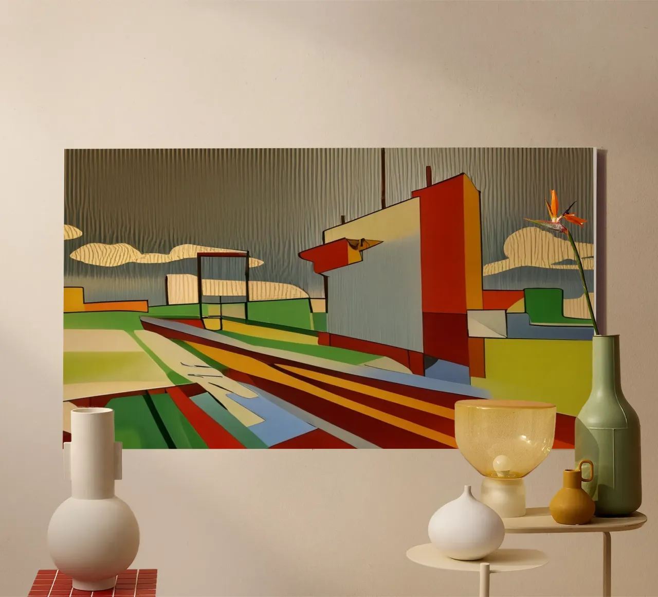 Escursioni_di_città_di_munico_4 tela da Abstract Art by LK