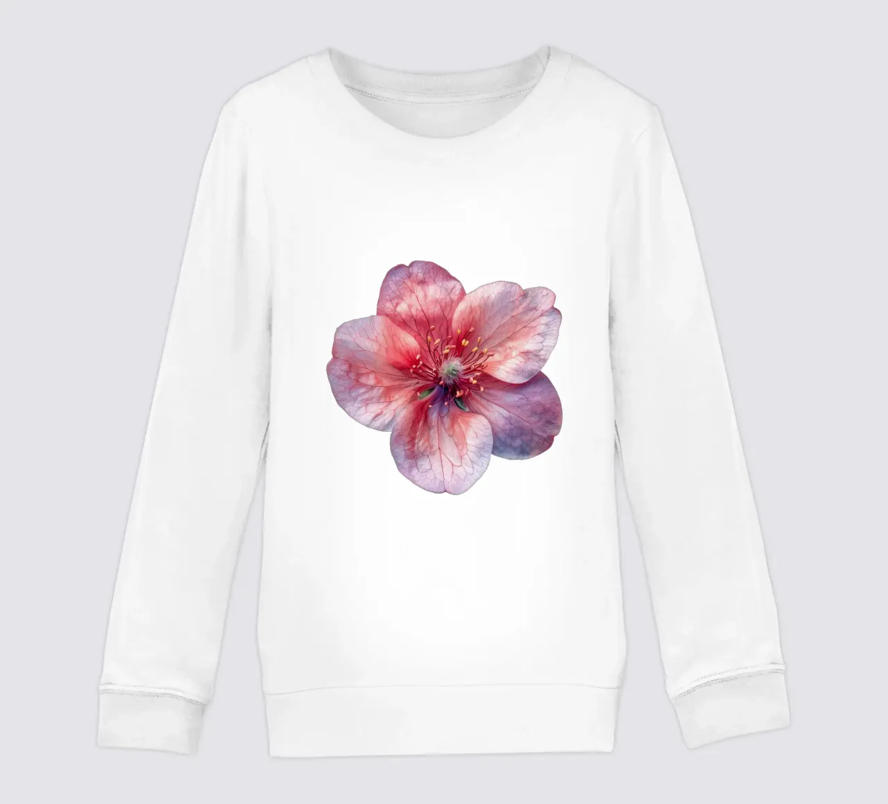 Coral Bells Flower 2 kids sweatshirt by Bold Blooms