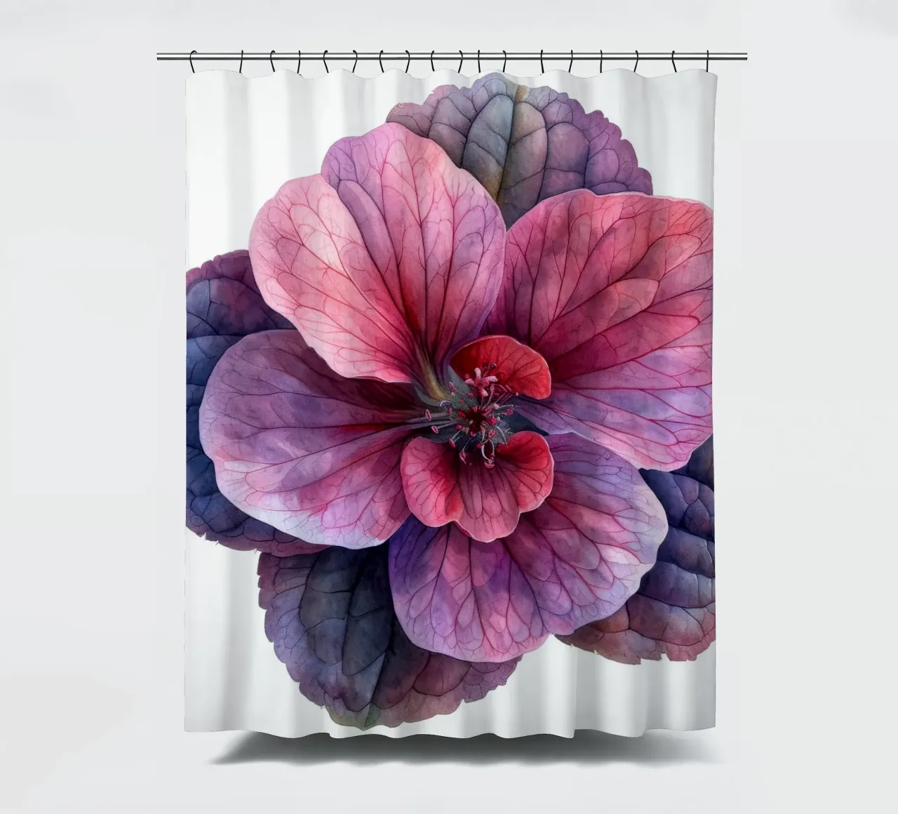 Coral Bells Flower 3 shower curtain by Bold Blooms
