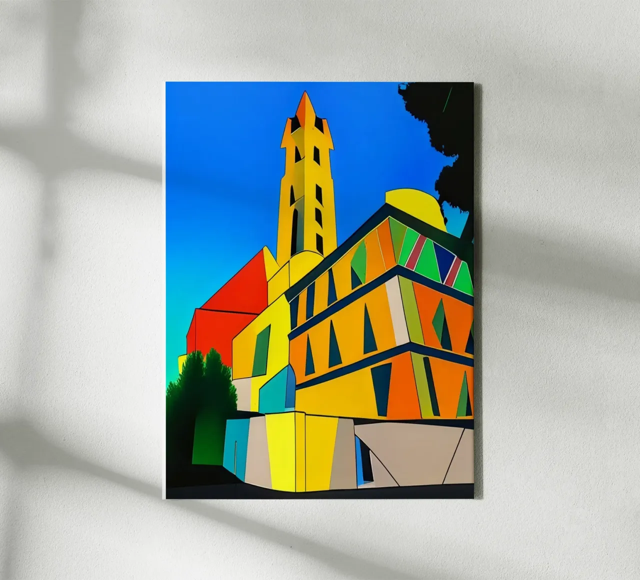 Escursione_turistica_di_Monaco di Baviera_6 tela con Cornice a cassetta da Abstract Art by LK