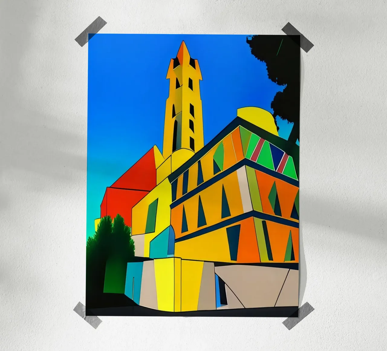 Escursione_turistica_di_Monaco di Baviera_6 poster con telaio in plastica da Abstract Art by LK