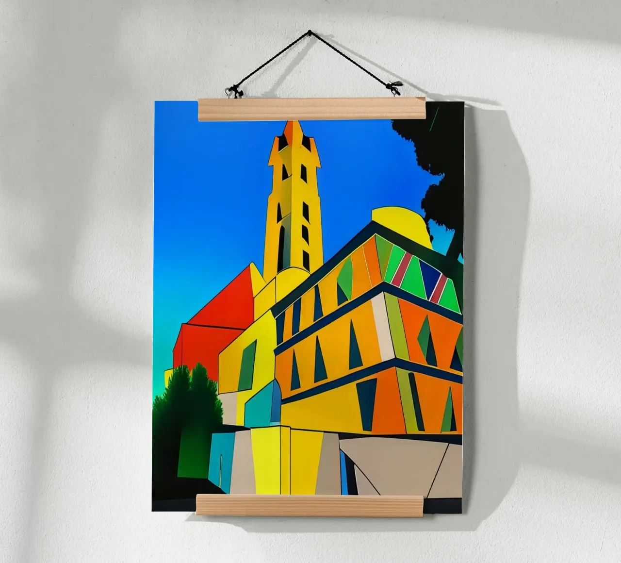 Escursione_turistica_di_Monaco di Baviera_6 poster con telaio in plastica da Abstract Art by LK