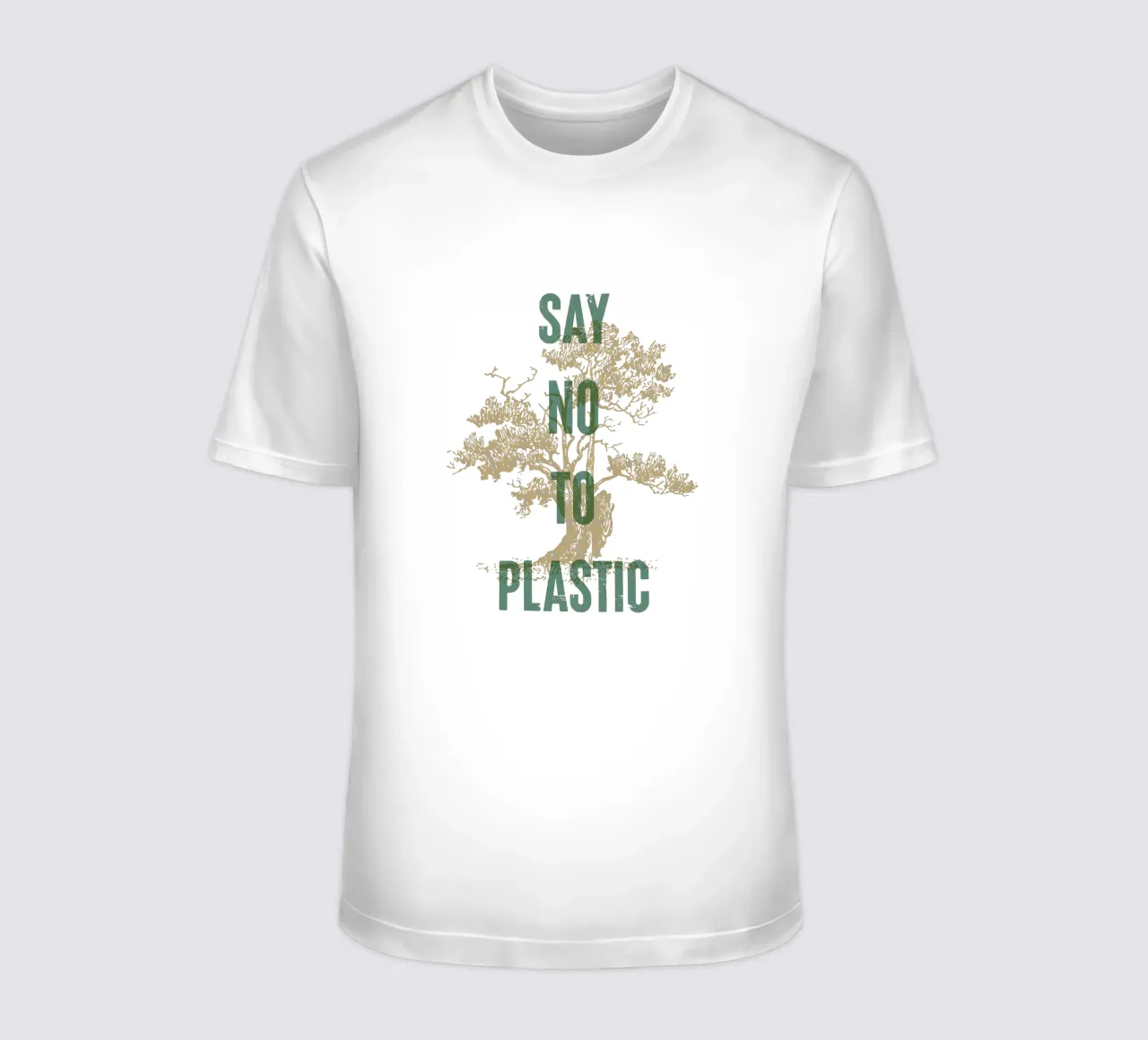 Dite no alla plastica t-shirt da Vintagrafica