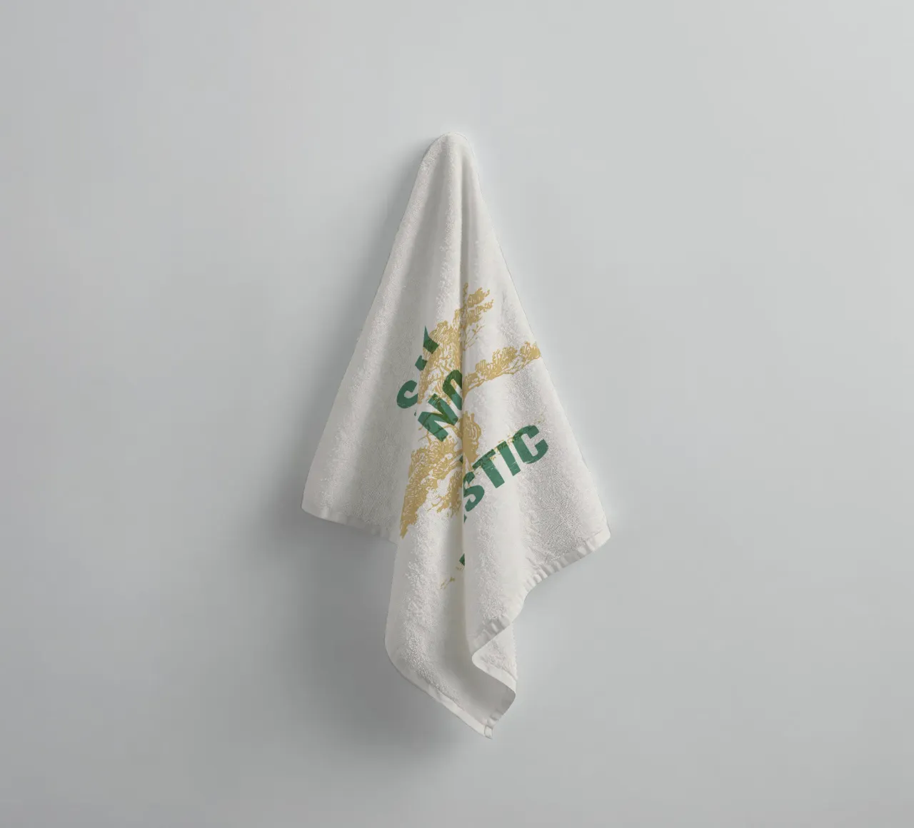 Dite no alla plastica asciugamano da bagno da Vintagrafica