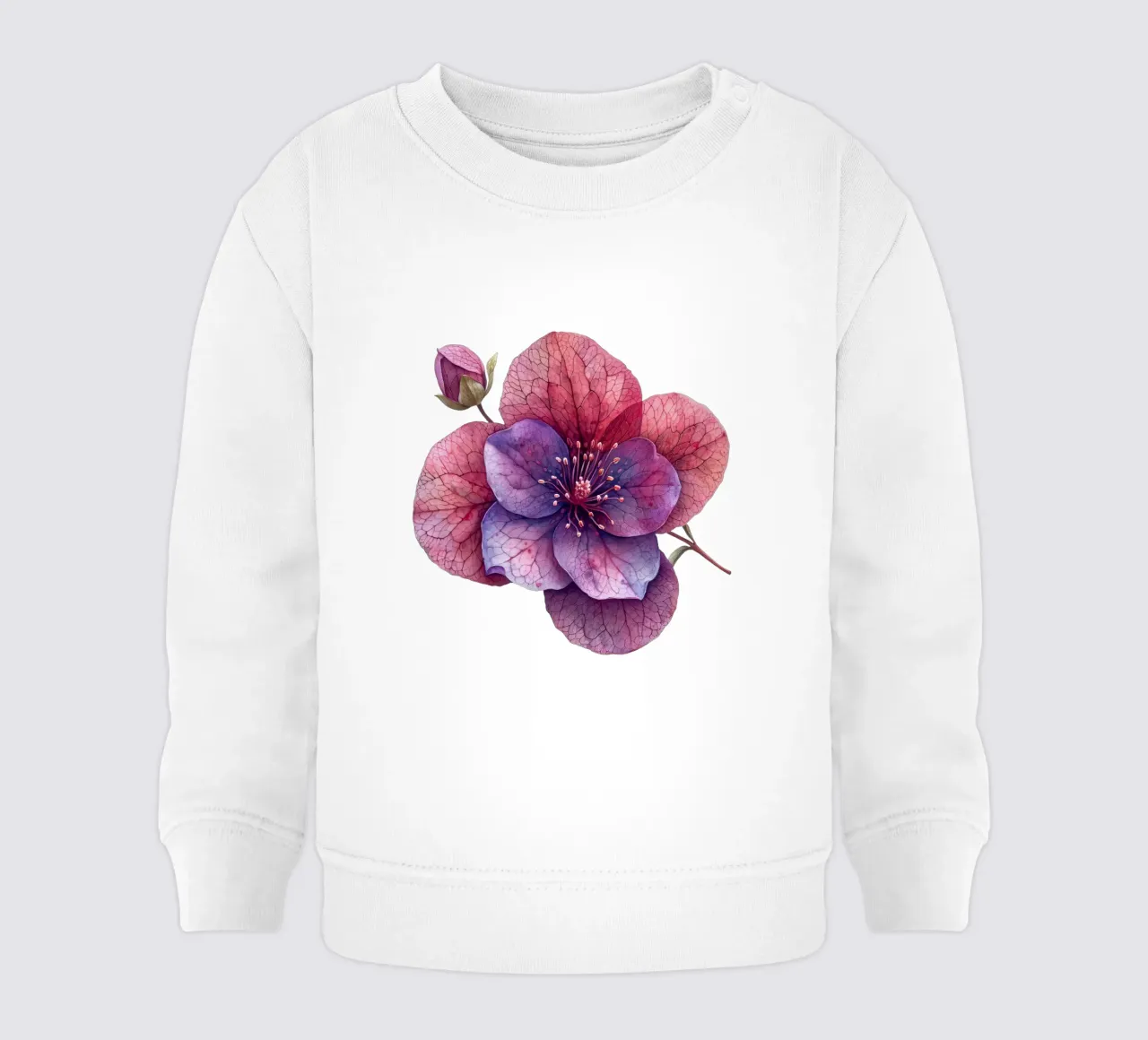 Campane di corallo Fiore 4 felpa neonato da Bold Blooms