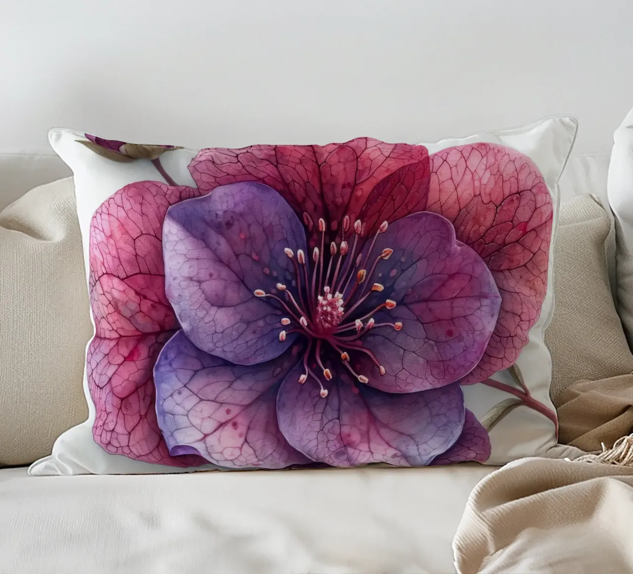 Campane di corallo Fiore 4 cuscino da Bold Blooms