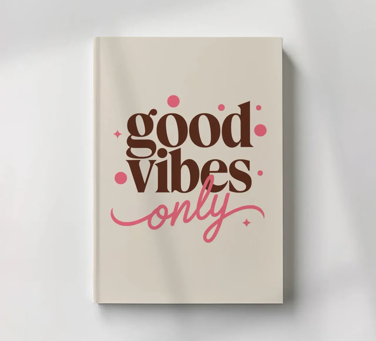 UNIQUEMENT DES BONNES VIBRATIONS carnet de notes de logic
