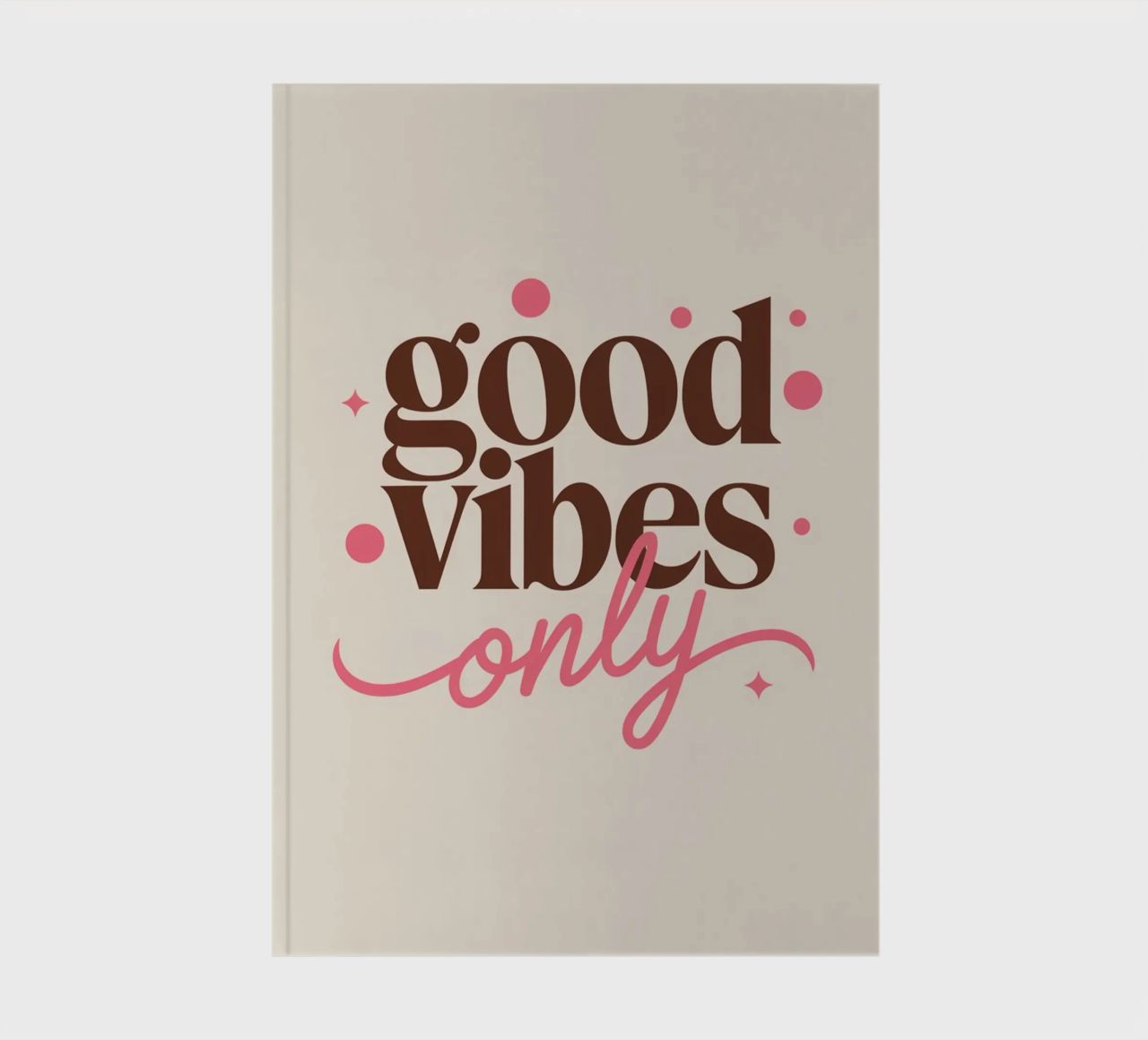 GOOD VIBES ONLY notebook by logic