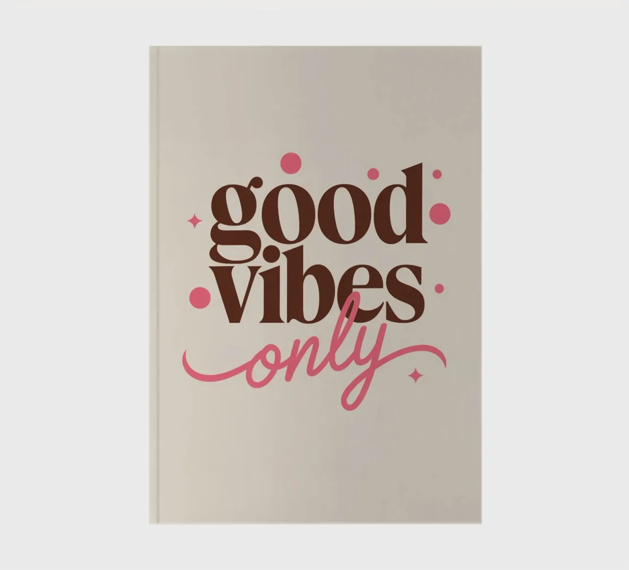 UNIQUEMENT DES BONNES VIBRATIONS carnet de notes de logic