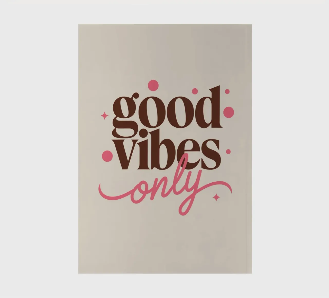 GOOD VIBES ONLY notebook by logic