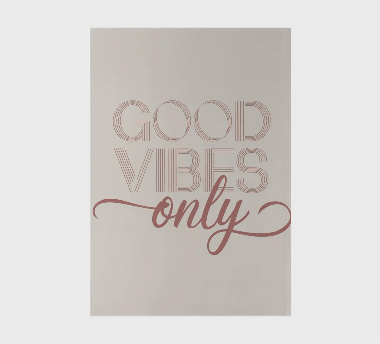 GOOD VIBES ONLY notebook by logic