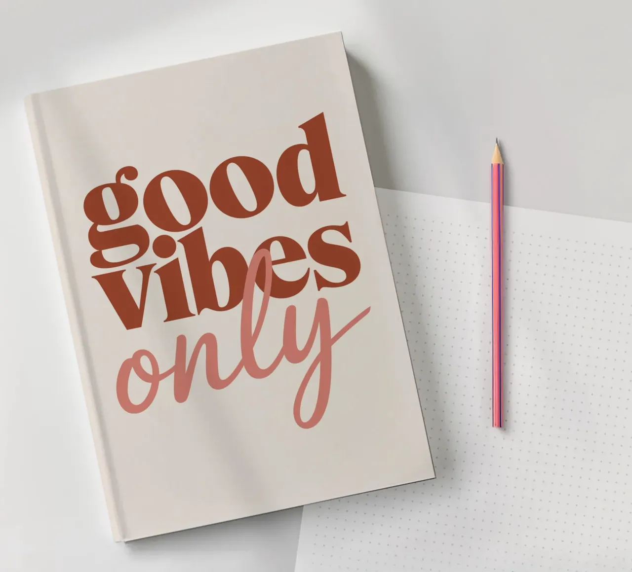 GOOD VIBES ONLY notebook by logic