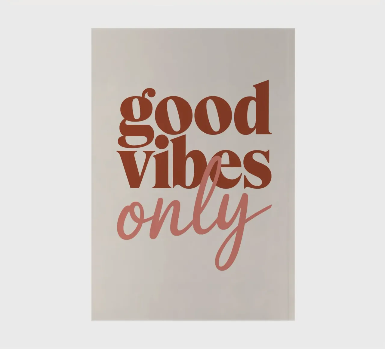 GOOD VIBES ONLY notebook by logic