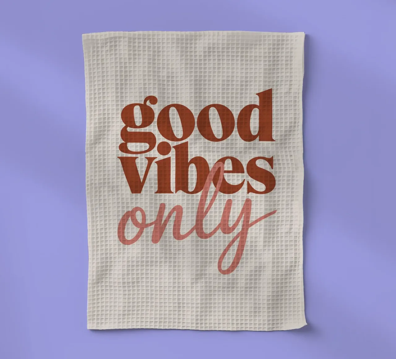GOOD VIBES ONLY tea towel by logic