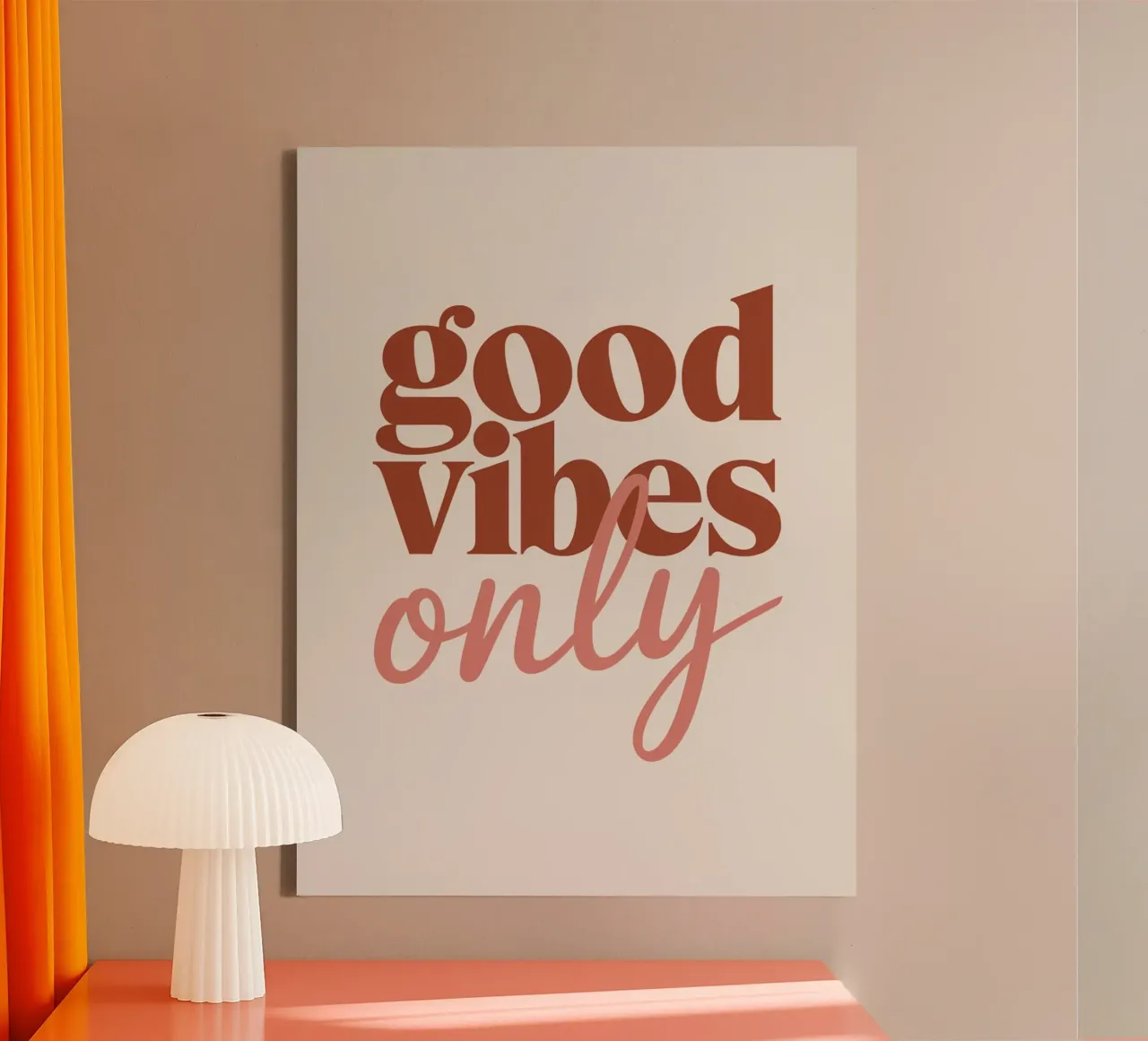 GOOD VIBES ONLY canvas by logic