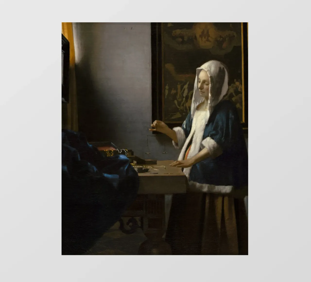 Johannes Vermeer - Woman Holding a Balance photo wallpaper by William Store