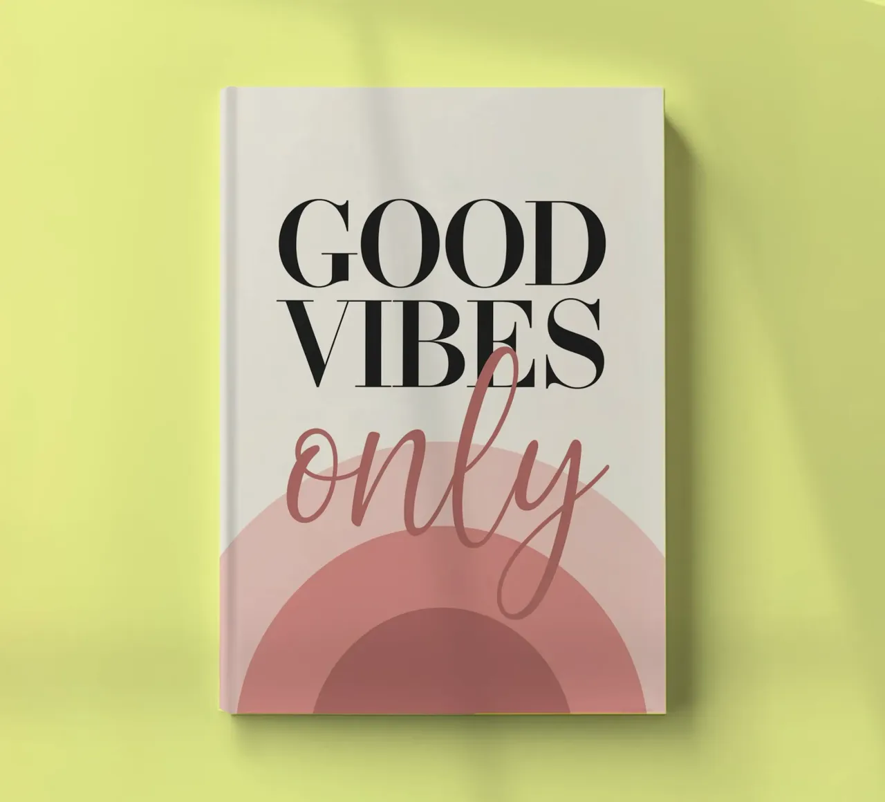 GOOD VIBES ONLY notebook by logic