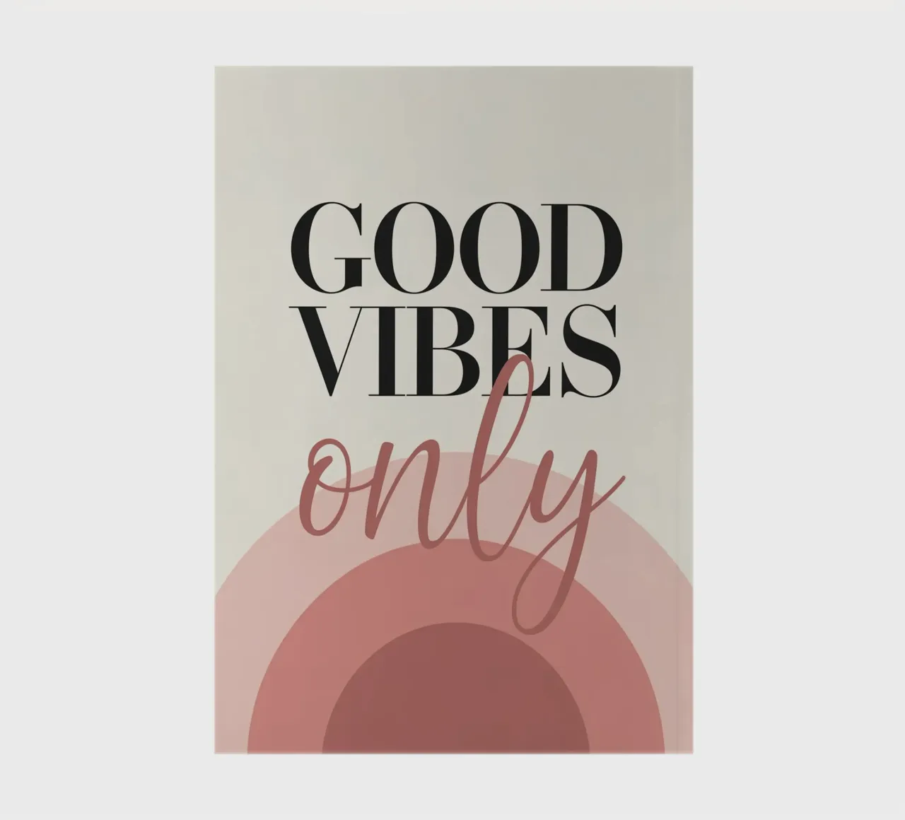 GOOD VIBES ONLY notebook by logic
