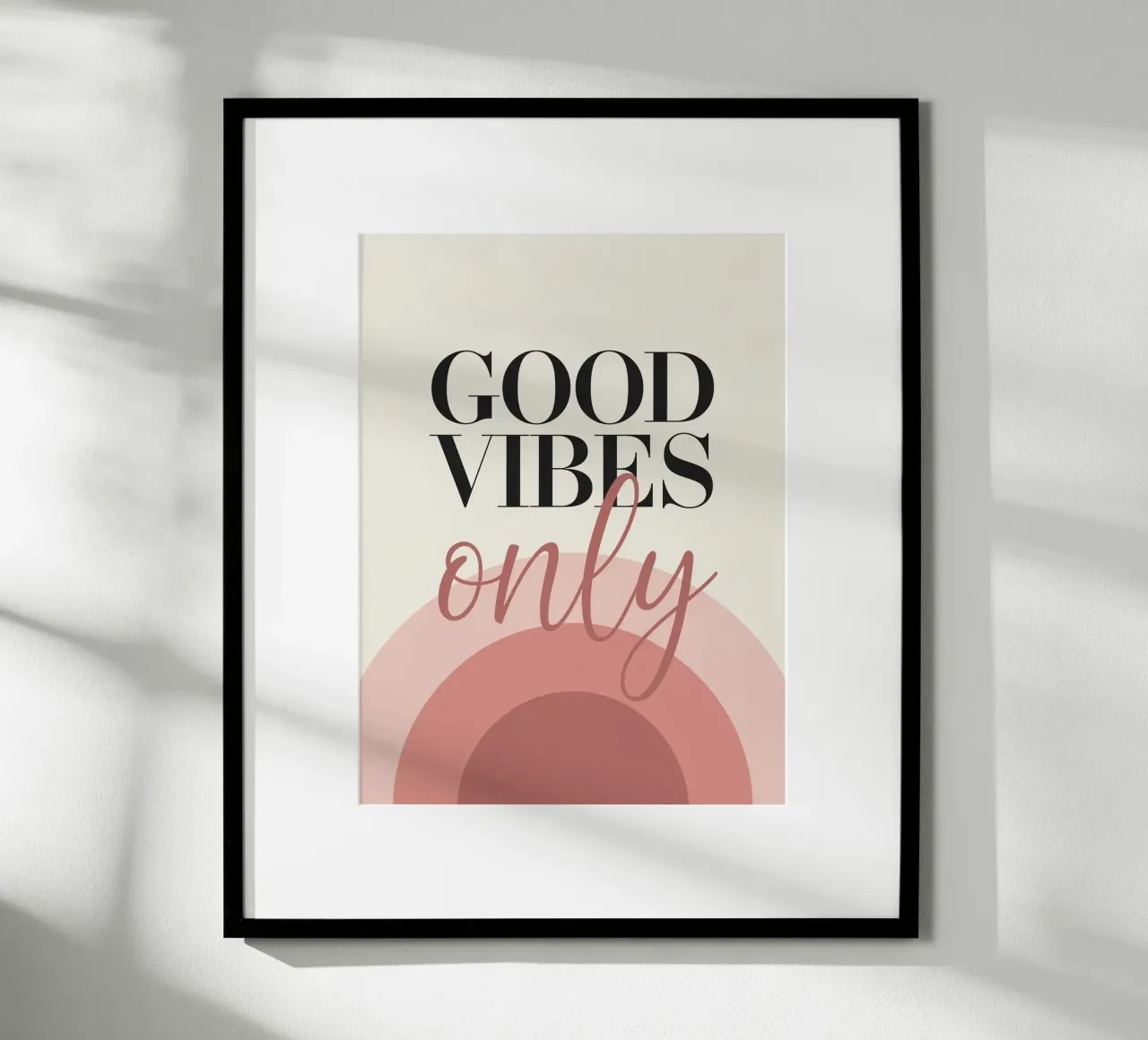 GOOD VIBES ONLY hahnemühle by logic