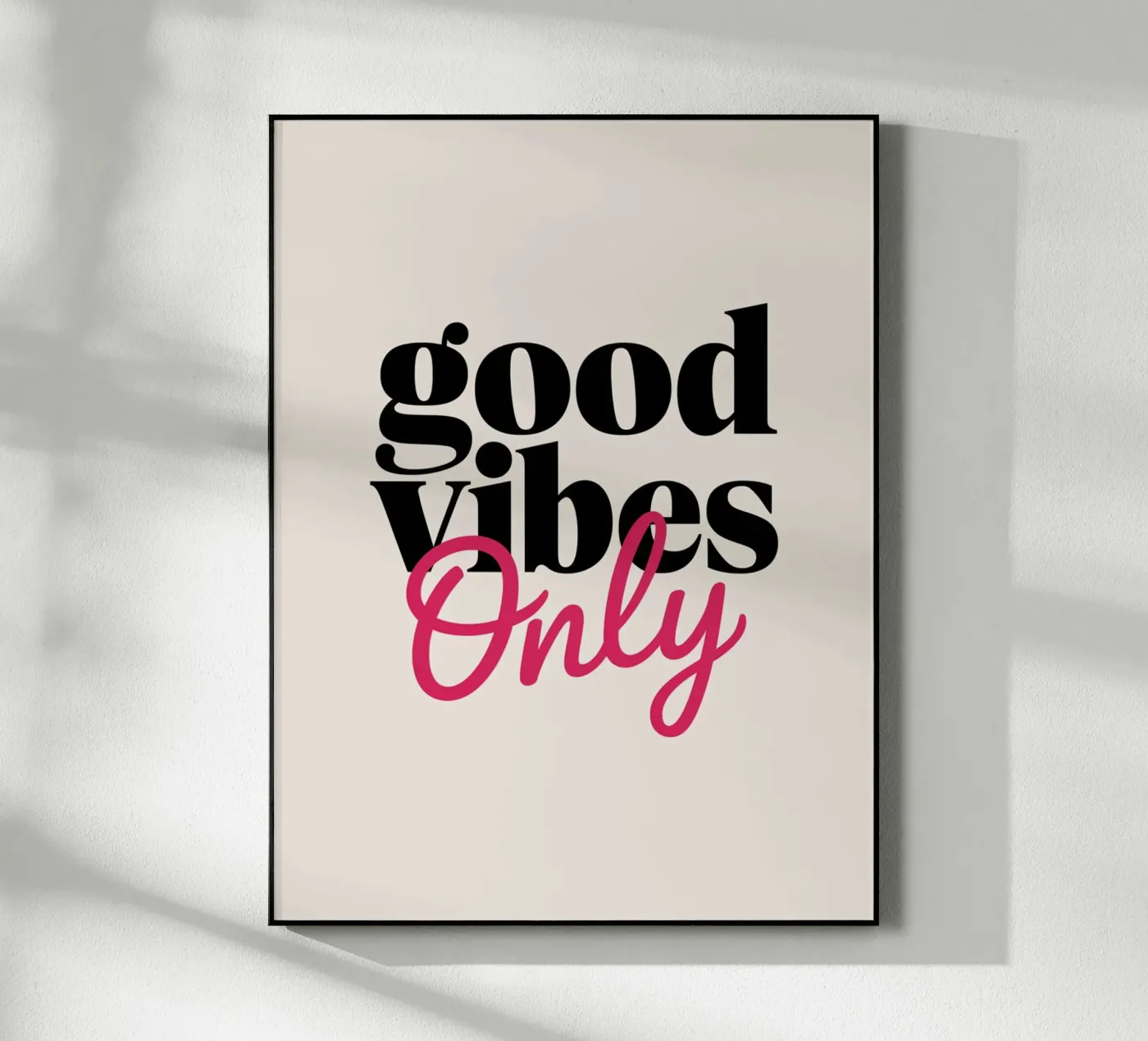SOLO BUONE VIBRAZIONI plexiglass da logic
