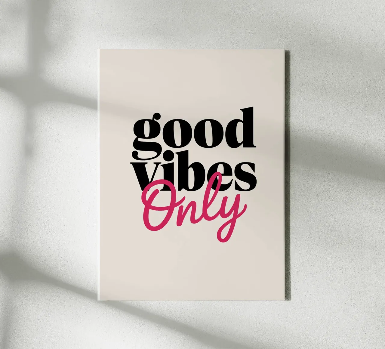 GOOD VIBES ONLY canvas by logic
