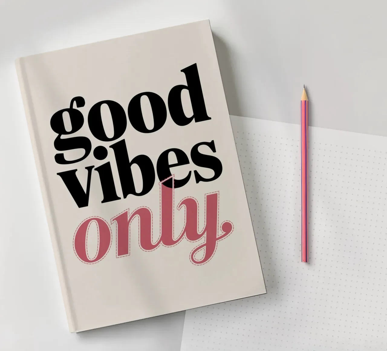 GOOD VIBES ONLY notebook by logic