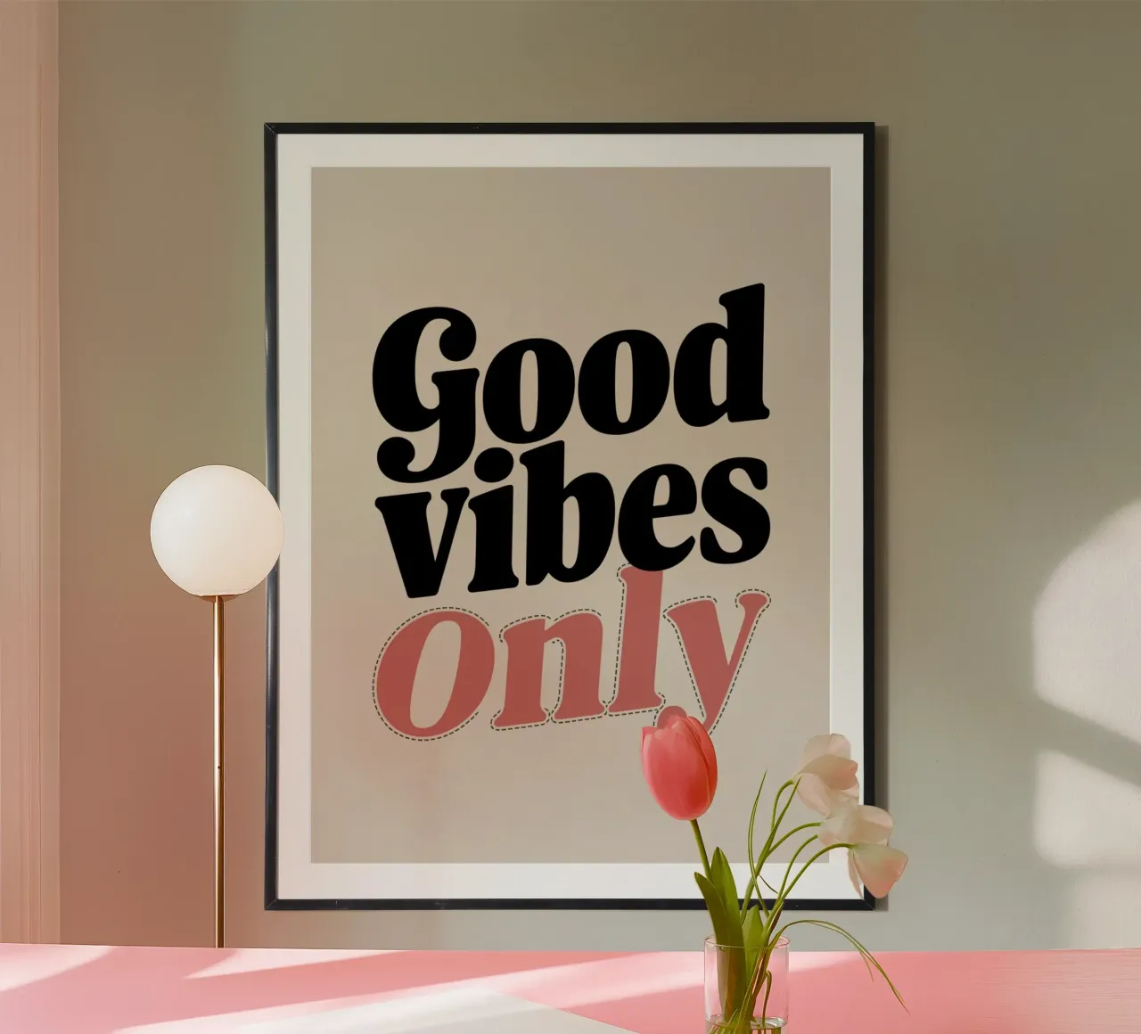 GOOD VIBES ONLY hahnemühle by logic
