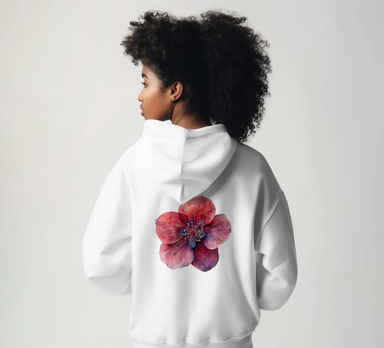Campane di corallo Fiore 1 felpa con cappuccio da Bold Blooms
