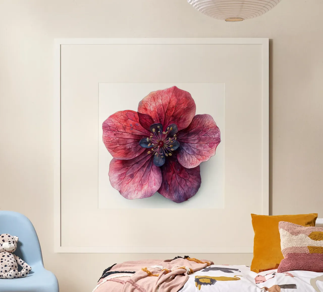 Campane di corallo Fiore 1 poster con telaio in plastica da Bold Blooms