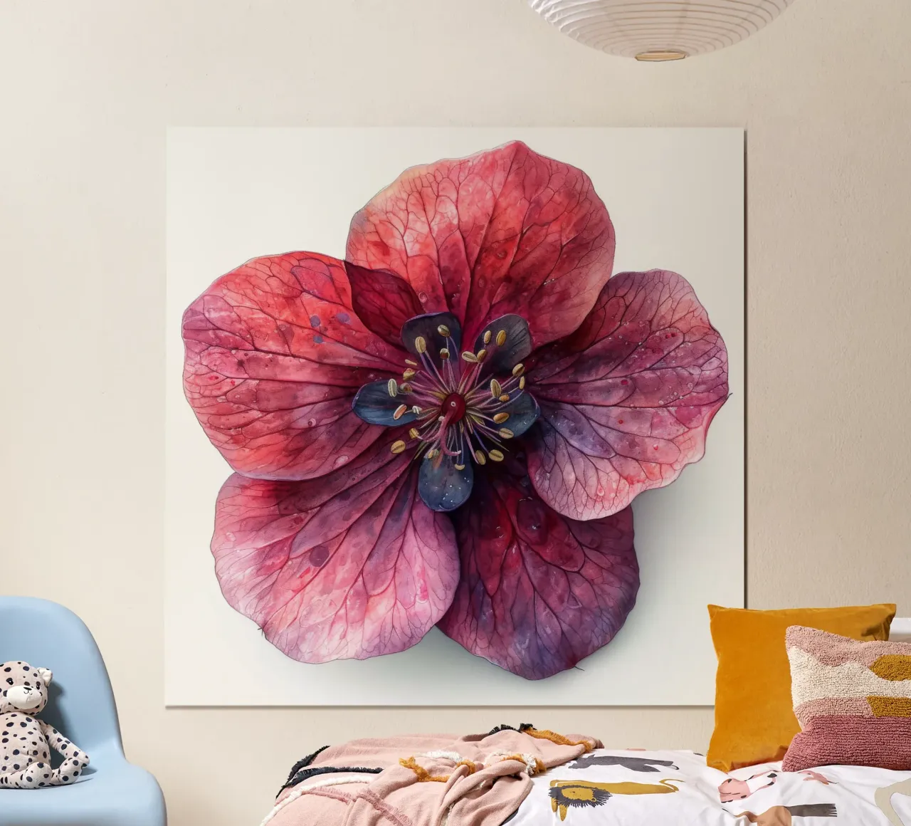 Campane di corallo Fiore 1 poster con telaio in plastica da Bold Blooms
