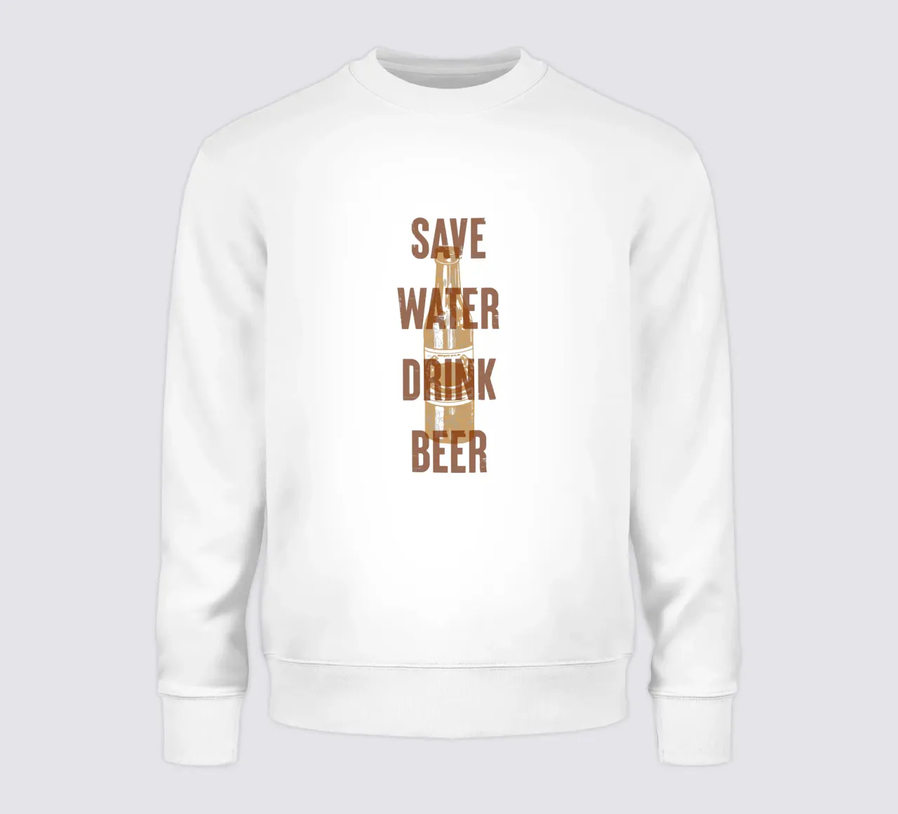 Risparmiare acqua bere birra felpa da Vintagrafica