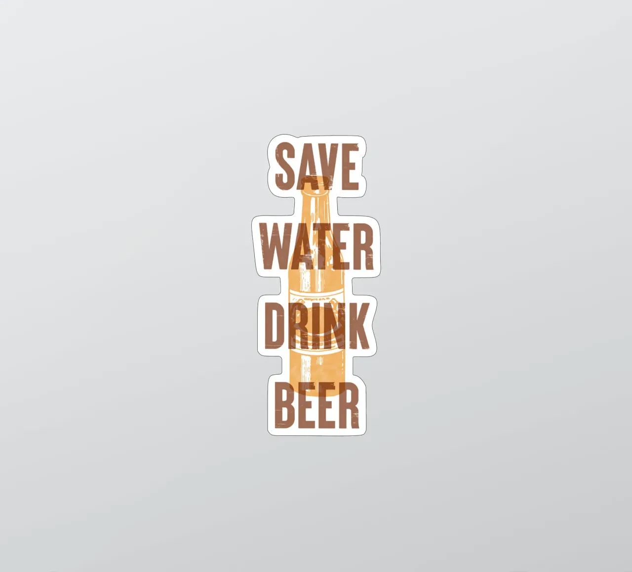 Save Water Drink Beer sticker by Vintagrafica