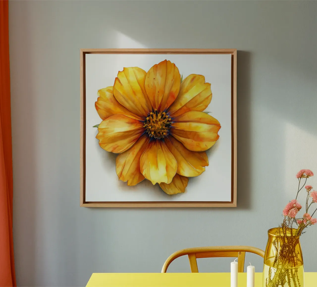 Fiore di coreopsis 2 tela con Cornice a cassetta da Bold Blooms