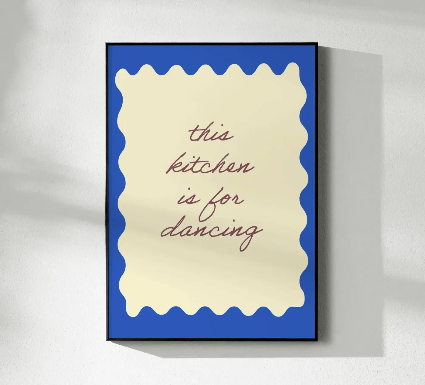 This kitchen is for dancing Acryl-Glas von Poster Print Studio