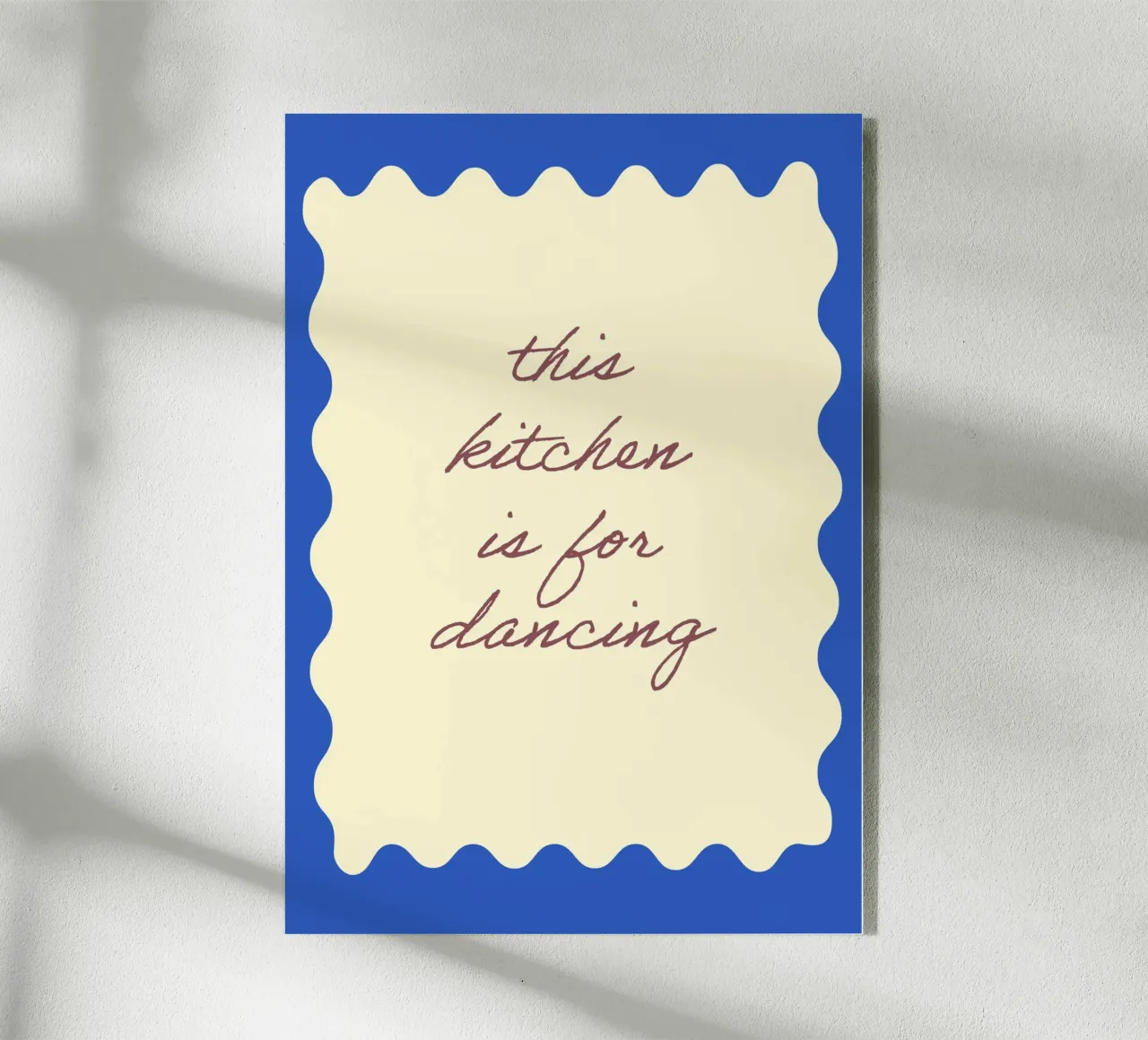 This kitchen is for dancing plexiglass da Poster Print Studio