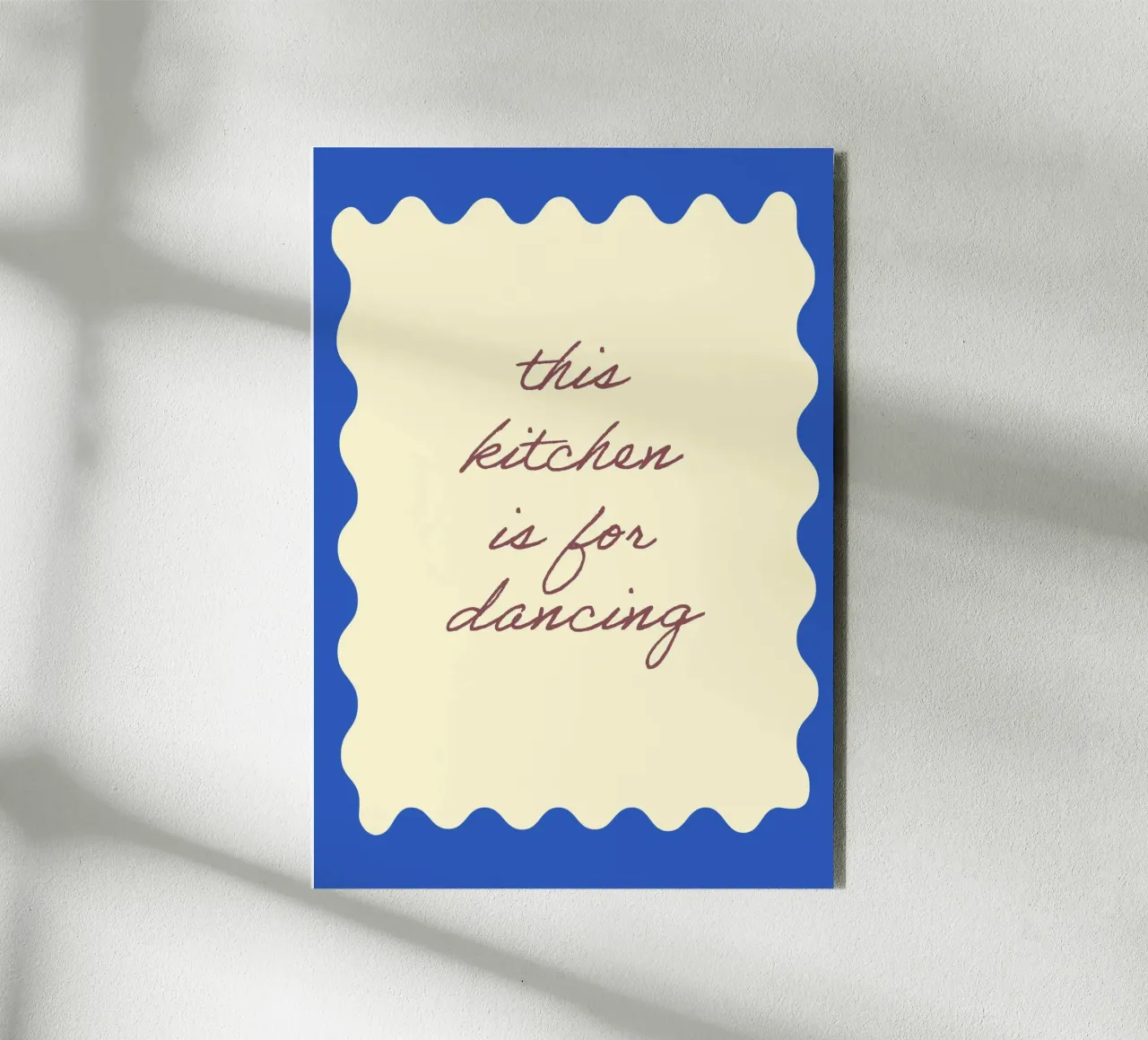 This kitchen is for dancing alluminio dibond da Poster Print Studio
