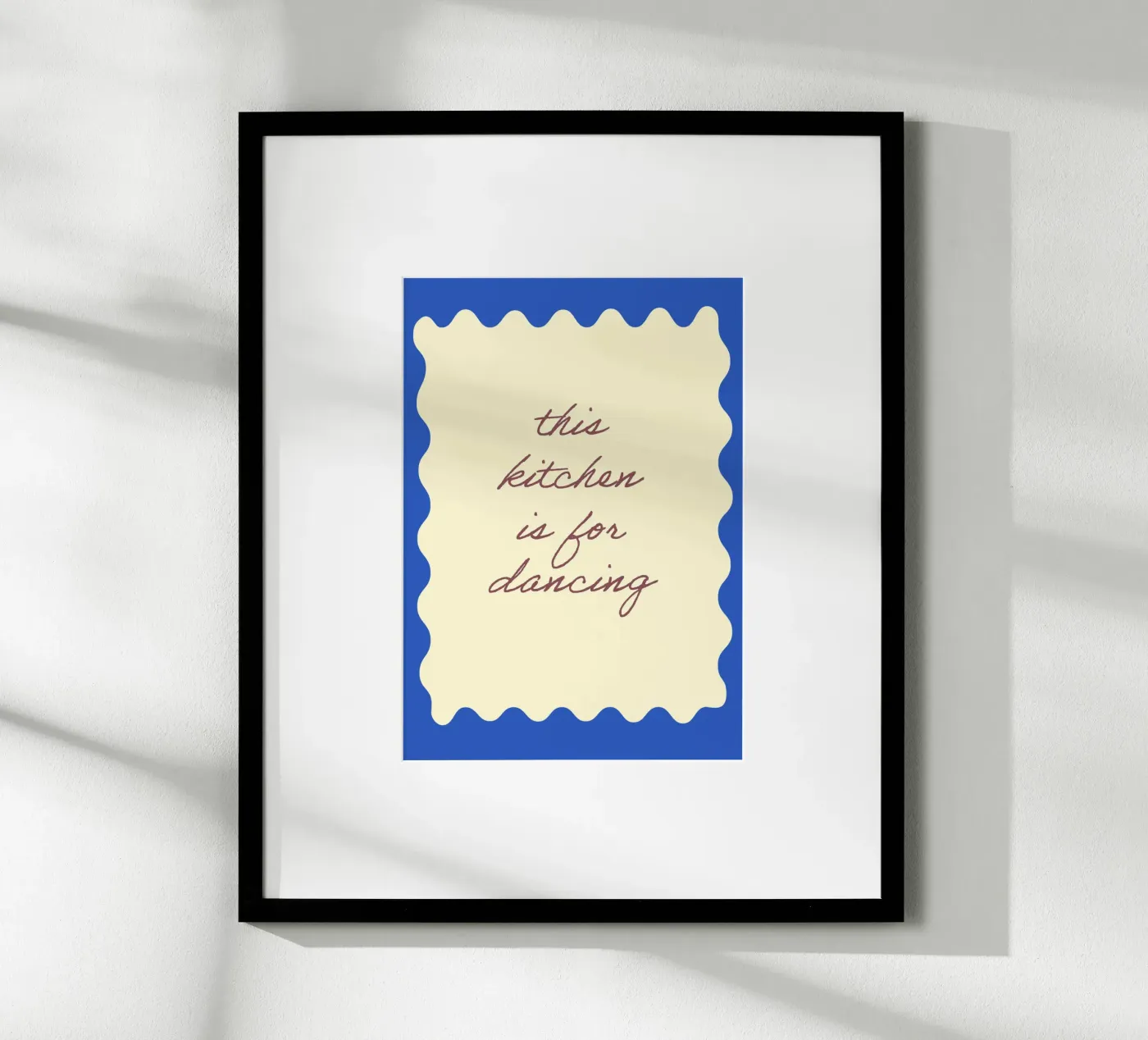 This kitchen is for dancing poster van Poster Print Studio