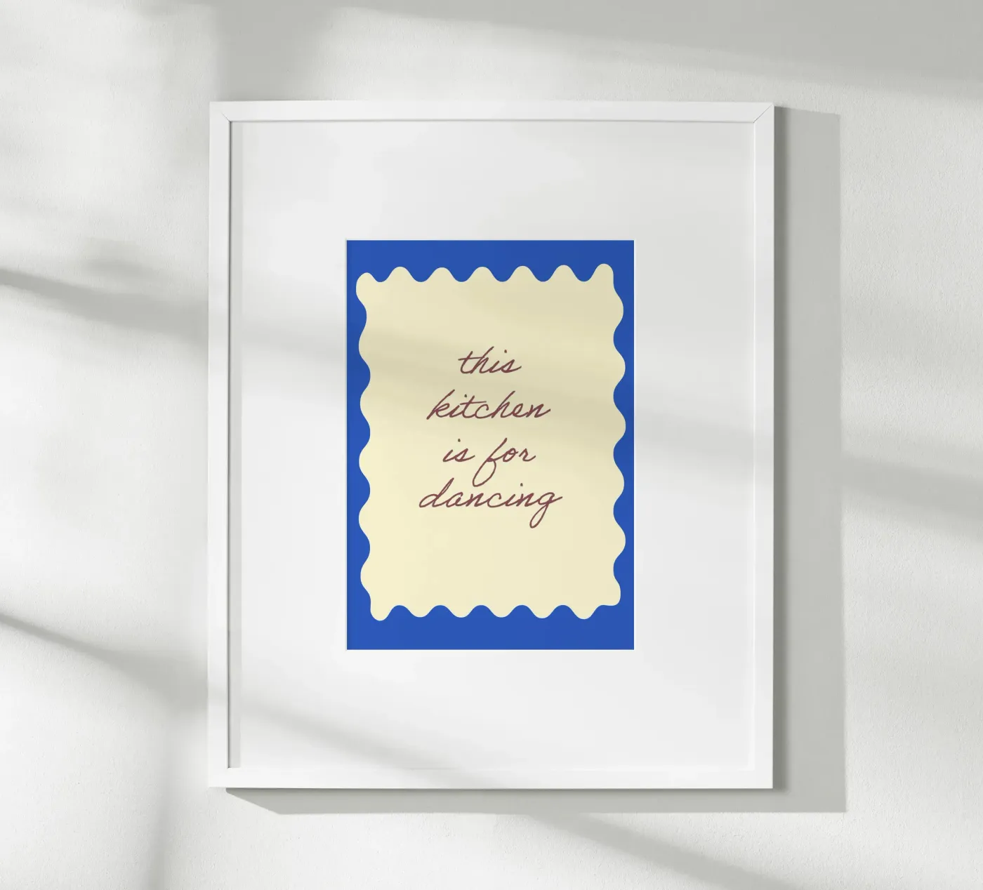 This kitchen is for dancing poster van Poster Print Studio