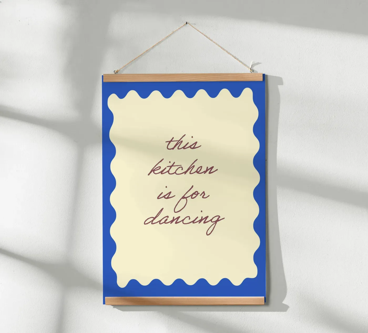 This kitchen is for dancing poster van Poster Print Studio